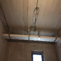 Ремонт ванной комнаты под ключ в Минске. Подготовка стен (подвод вентиляции).