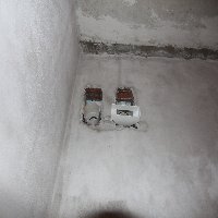 Ремонт ванной комнаты под ключ в Минске. Подготовка стен (подвод вентиляции).